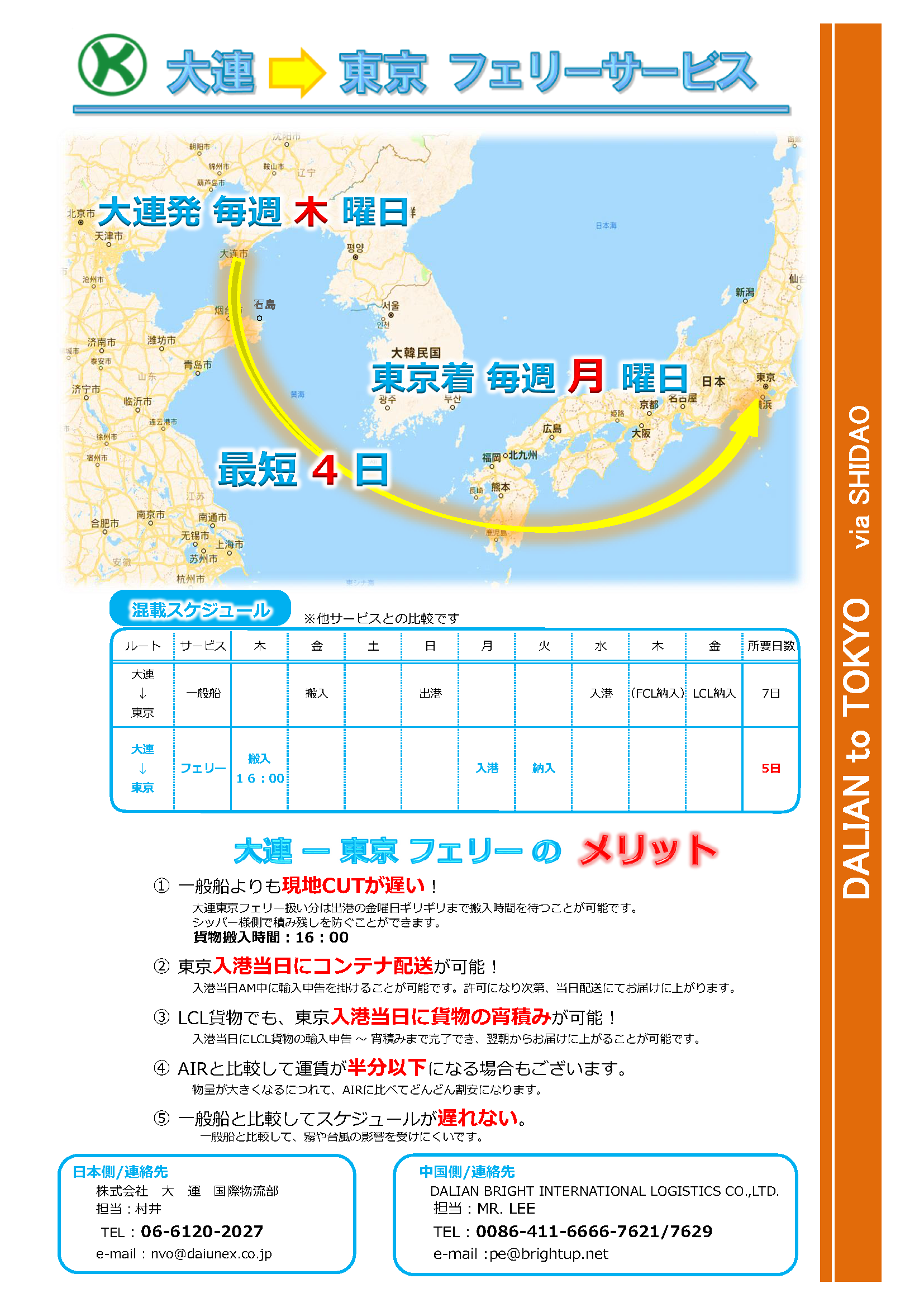 華北サービス（フェリー輸送）